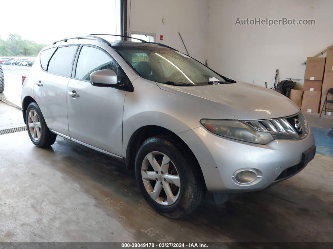 2010 Nissan Murano Sl Silver vin: JN8AZ1MU4AW004472