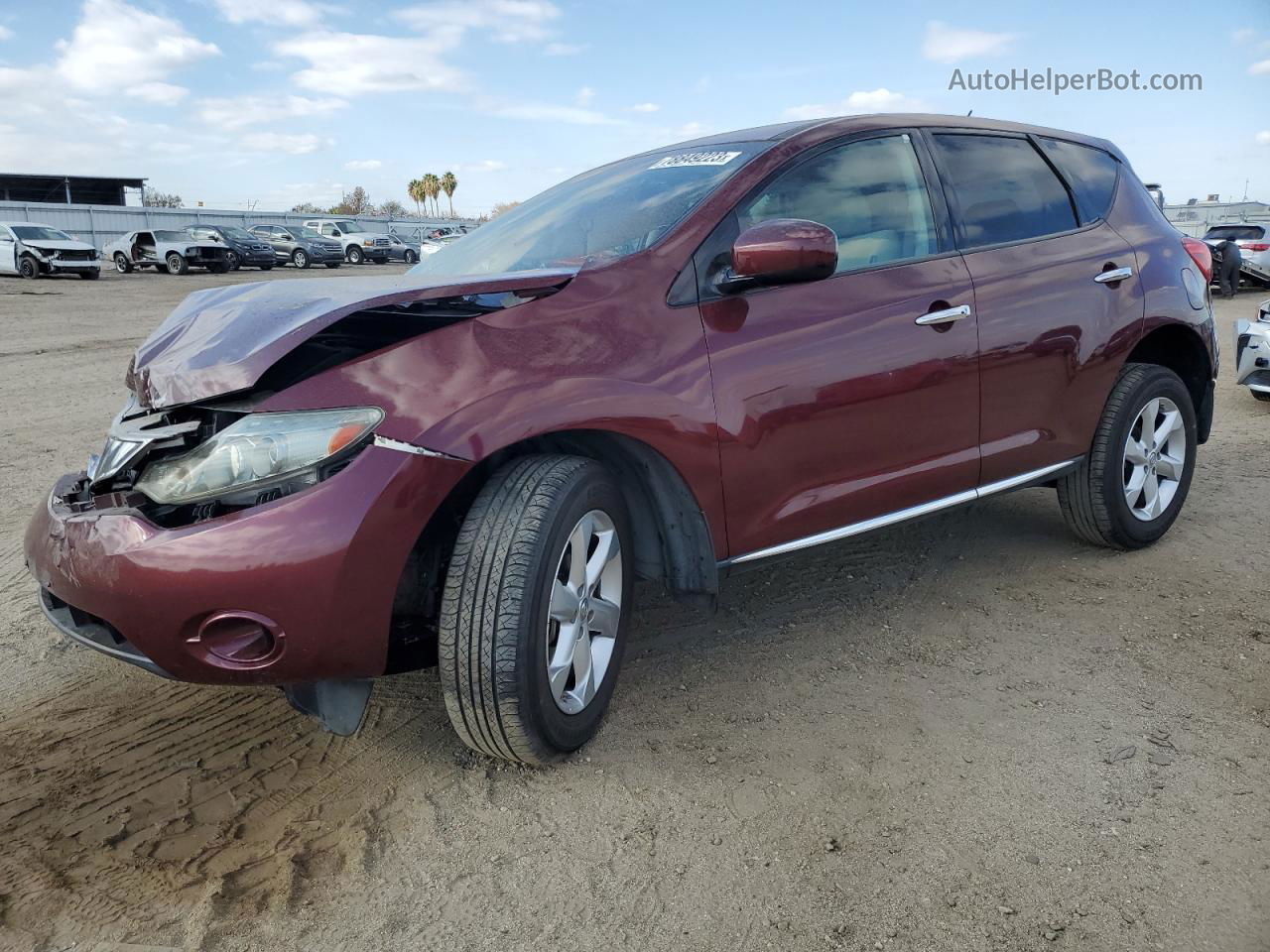 2010 Nissan Murano S Burgundy vin: JN8AZ1MU4AW007694