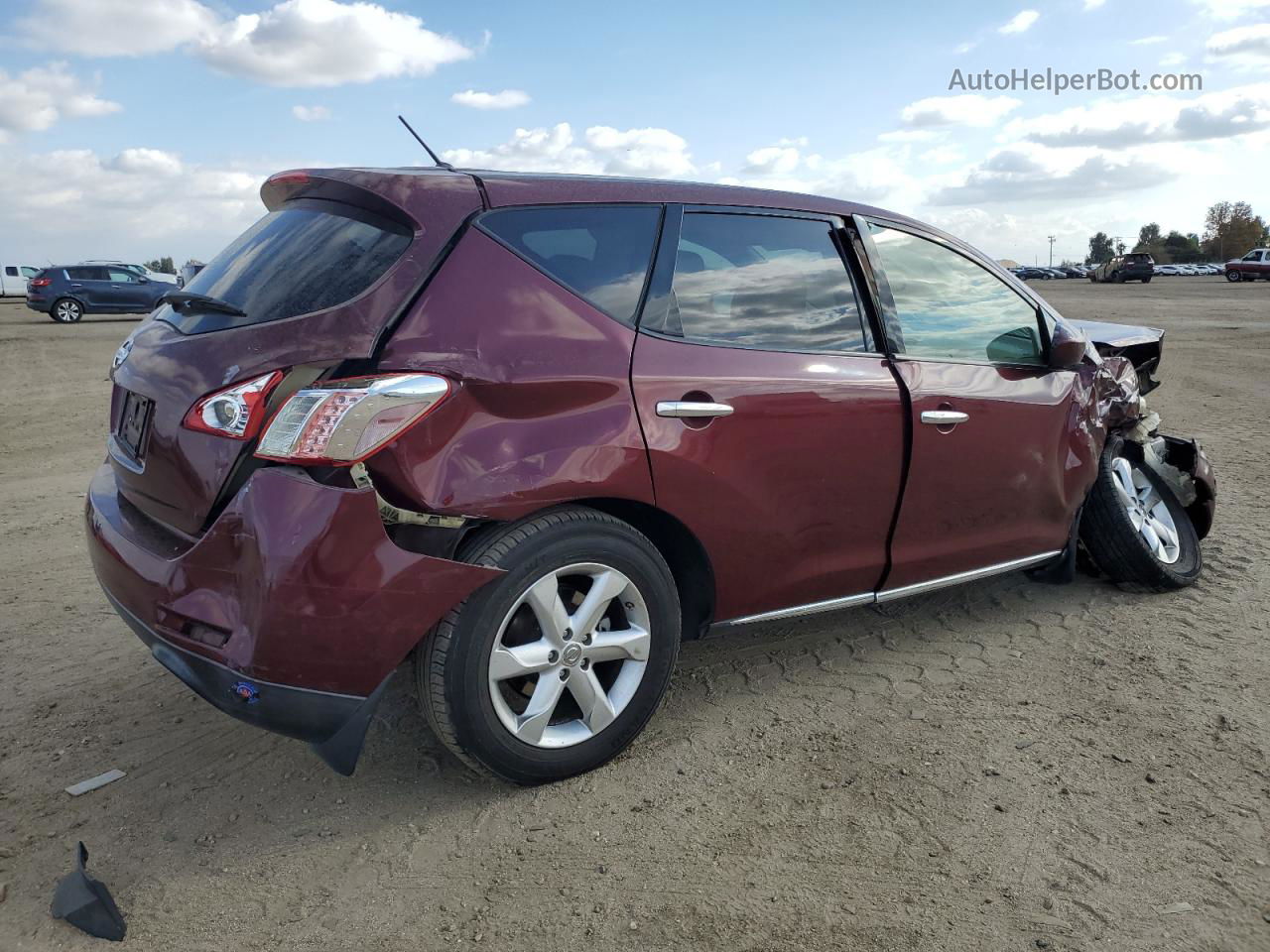 2010 Nissan Murano S Burgundy vin: JN8AZ1MU4AW007694