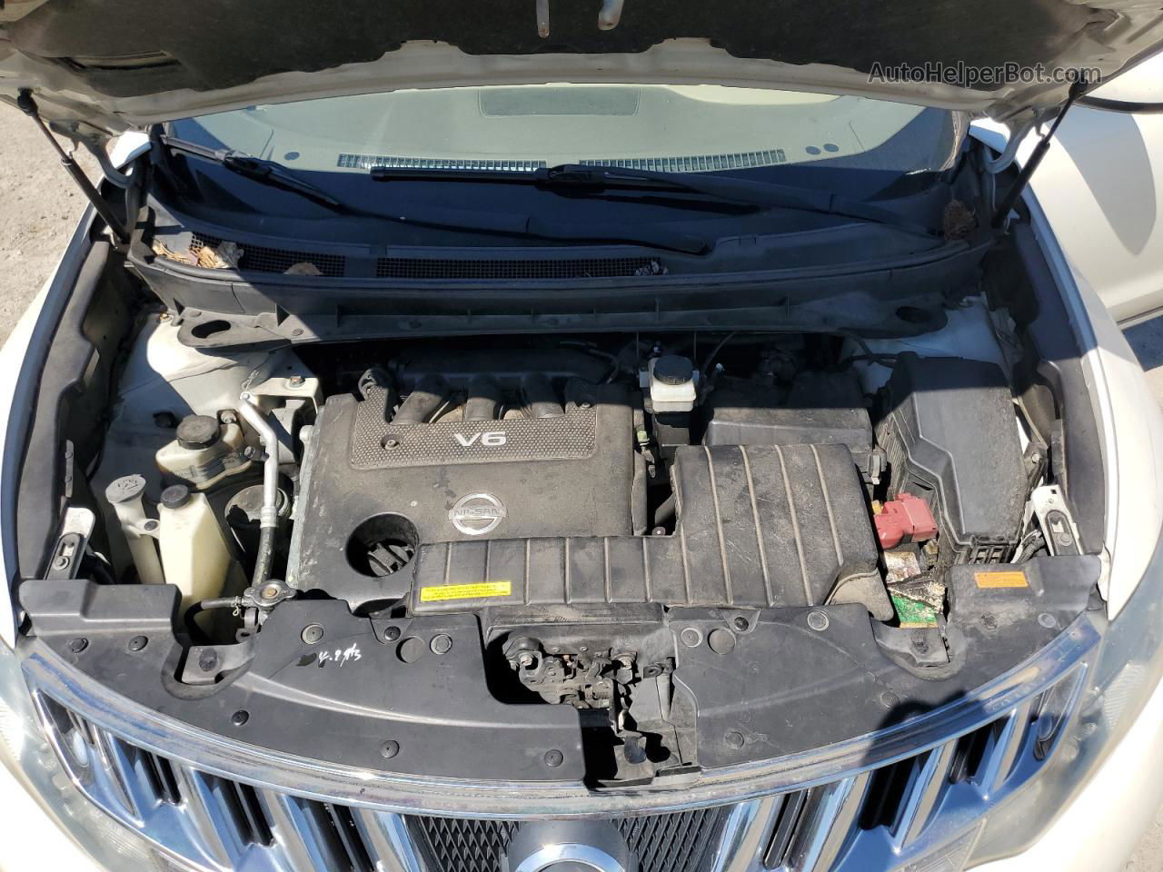 2010 Nissan Murano S White vin: JN8AZ1MU4AW008361