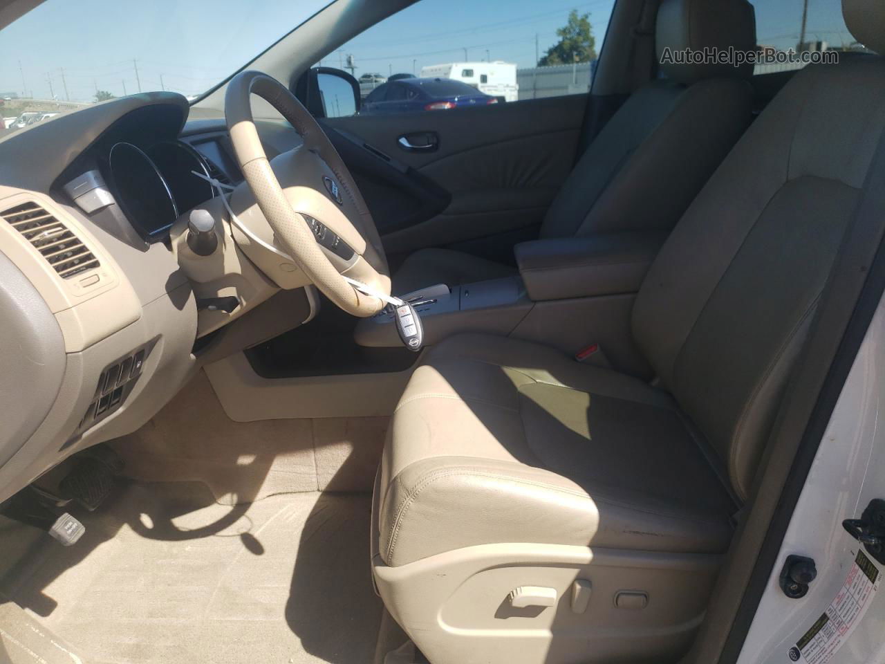 2010 Nissan Murano S Белый vin: JN8AZ1MU4AW008876