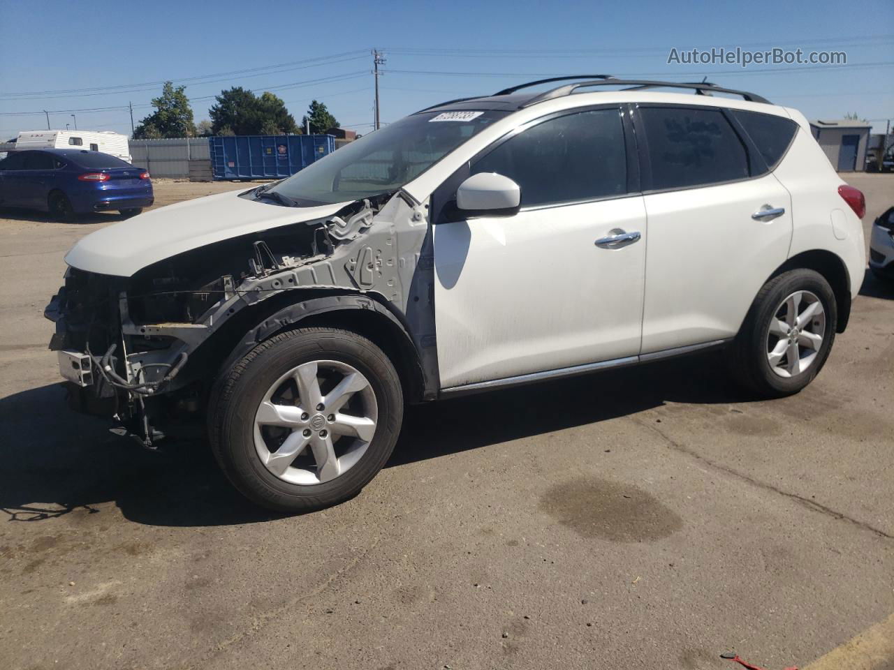 2010 Nissan Murano S White vin: JN8AZ1MU4AW008876