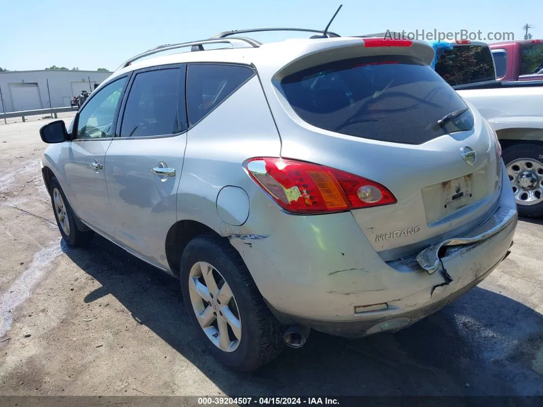 2010 Nissan Murano Sl Silver vin: JN8AZ1MU4AW014225