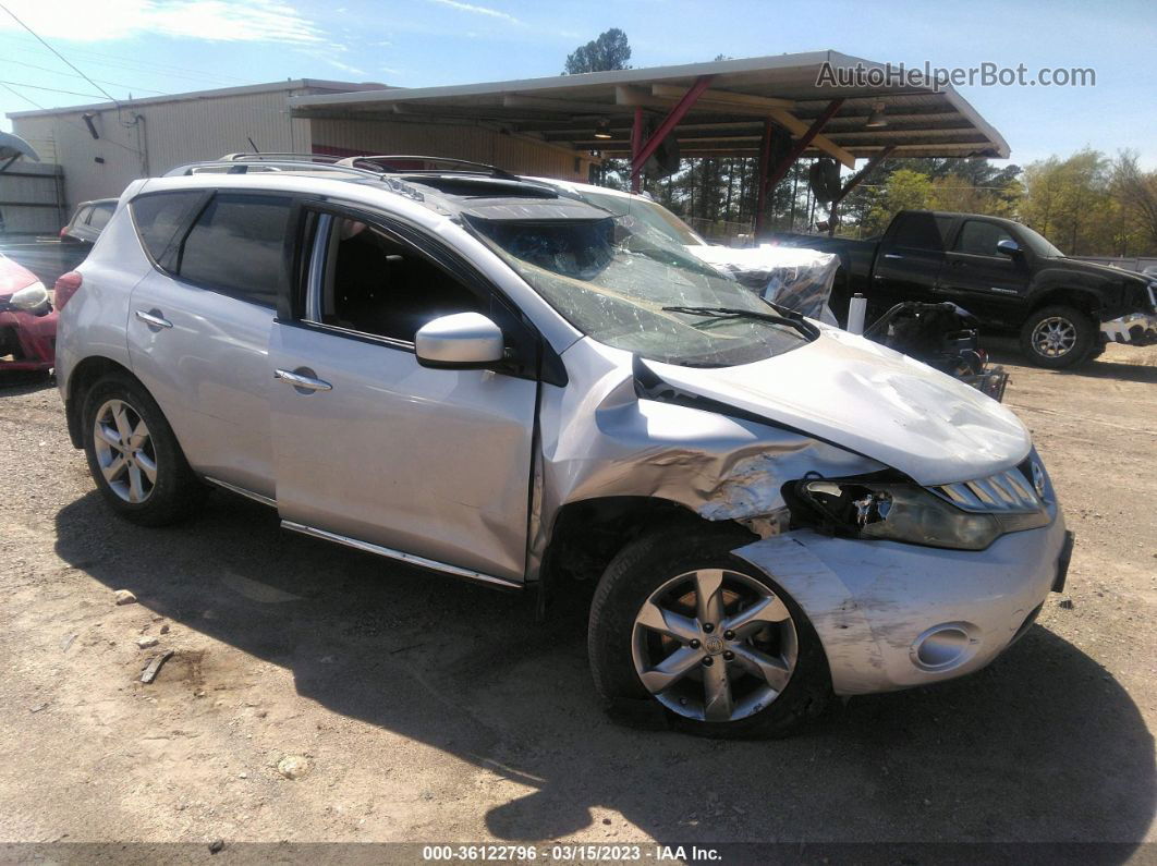 2010 Nissan Murano Sl Silver vin: JN8AZ1MU4AW018887