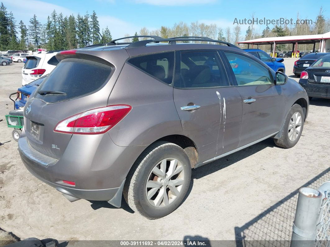 2011 Nissan Murano Sl Коричневый vin: JN8AZ1MU4BW050465