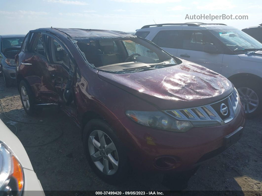 2010 Nissan Murano S Бордовый vin: JN8AZ1MU5AW000964