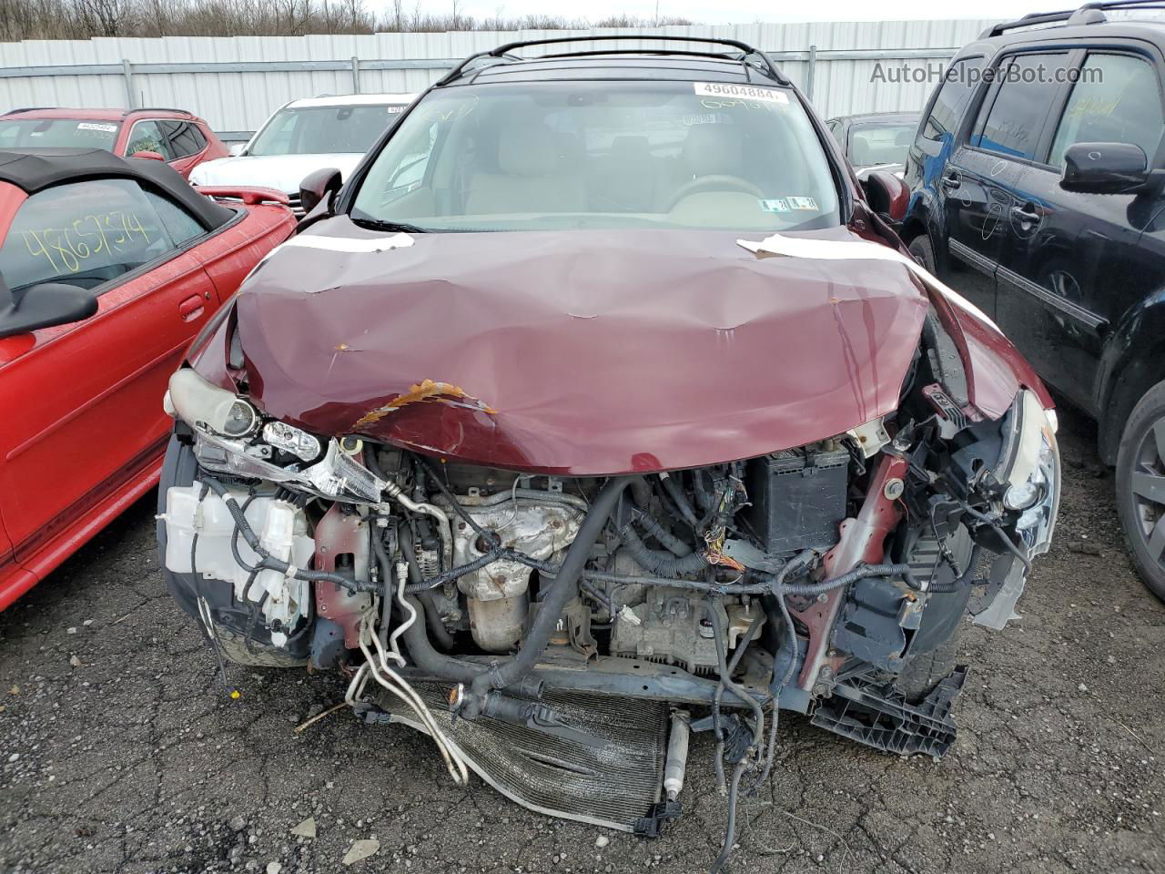 2010 Nissan Murano S Maroon vin: JN8AZ1MU6AW009012