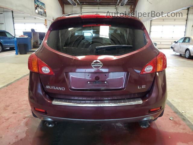 2010 Nissan Murano S Темно-бордовый vin: JN8AZ1MU6AW009012