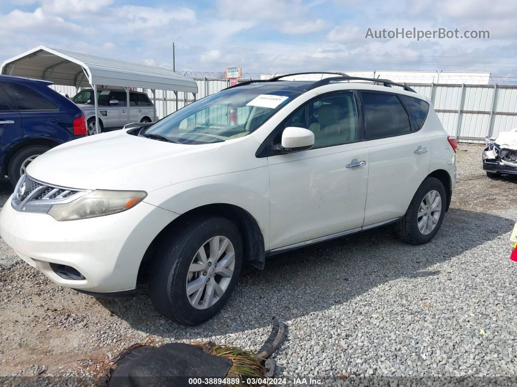 2011 Nissan Murano Sl White vin: JN8AZ1MU6BW066649