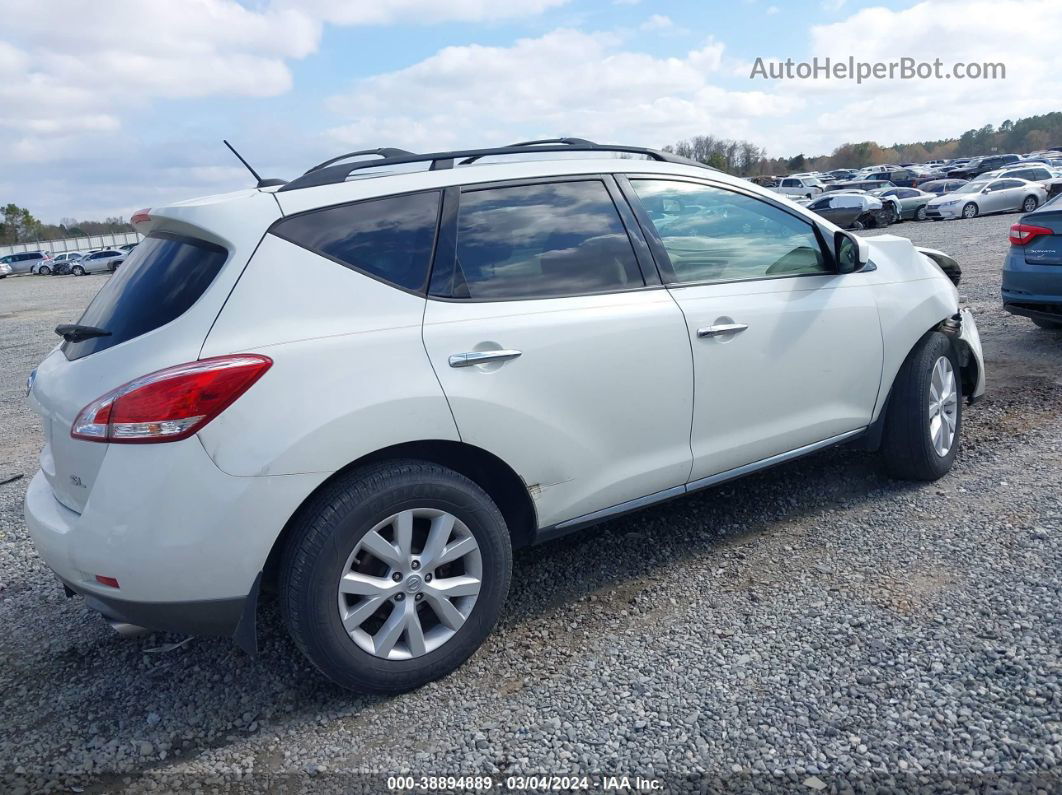 2011 Nissan Murano Sl White vin: JN8AZ1MU6BW066649