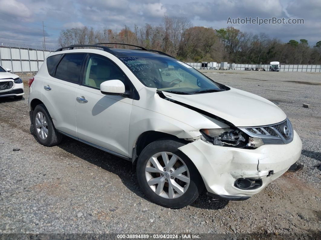 2011 Nissan Murano Sl White vin: JN8AZ1MU6BW066649