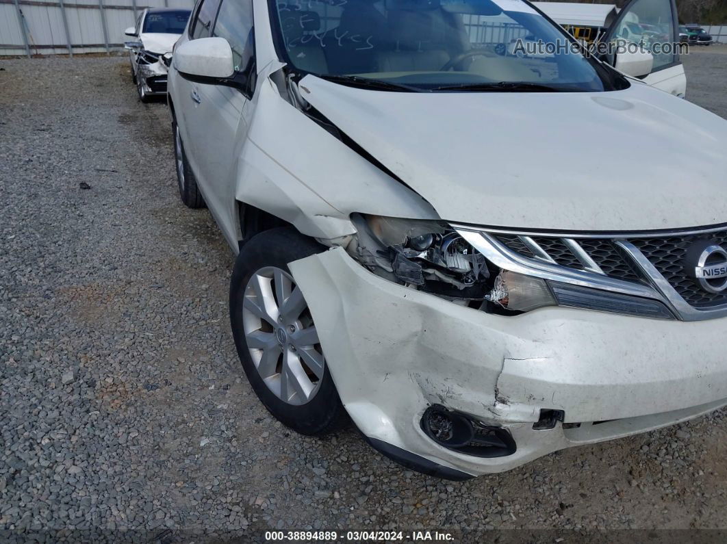 2011 Nissan Murano Sl White vin: JN8AZ1MU6BW066649