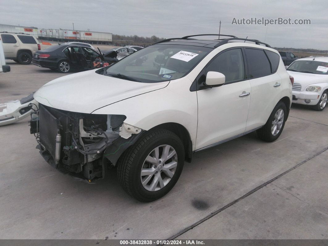 2011 Nissan Murano Sl White vin: JN8AZ1MU7BW058107