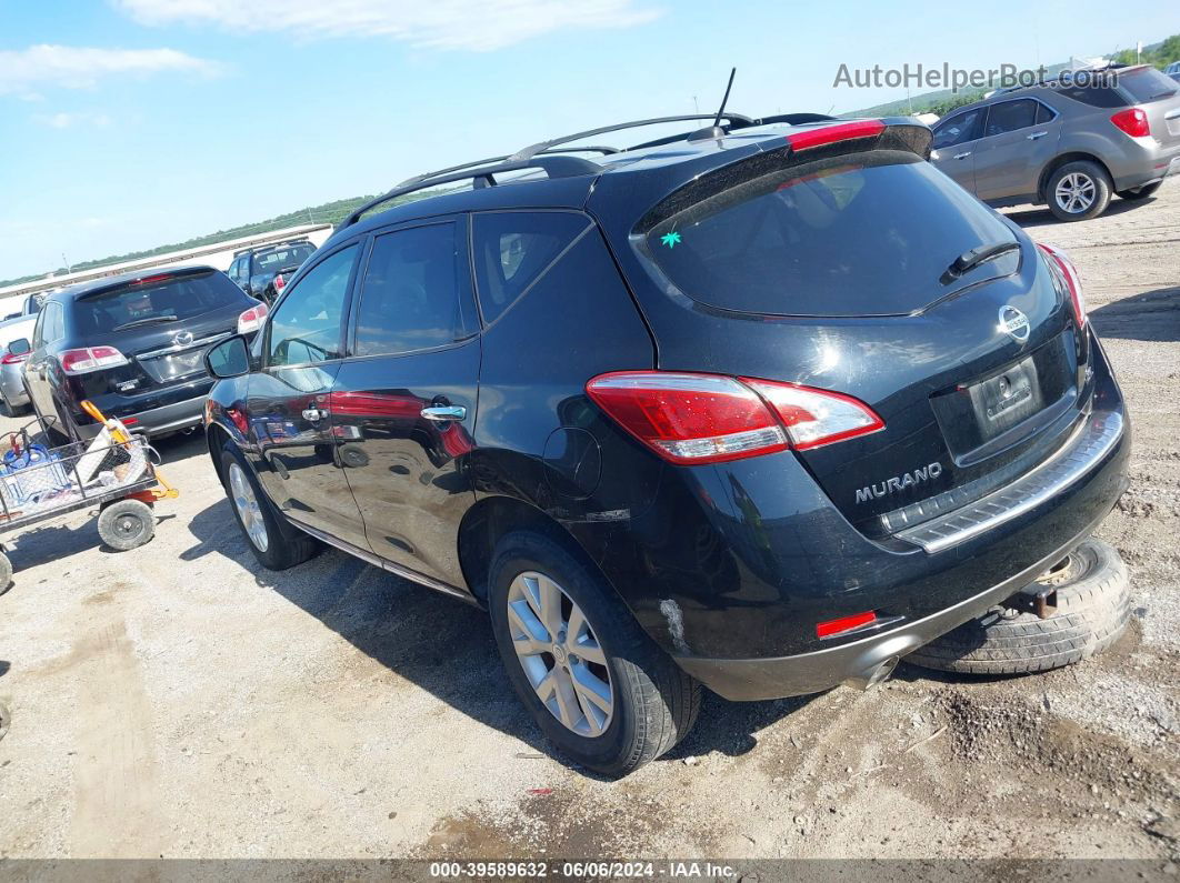 2011 Nissan Murano Sl Black vin: JN8AZ1MU7BW058348