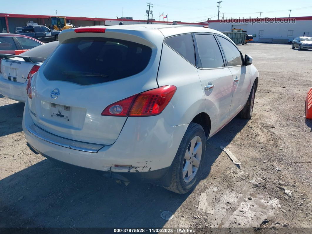 2010 Nissan Murano S White vin: JN8AZ1MU8AW019881