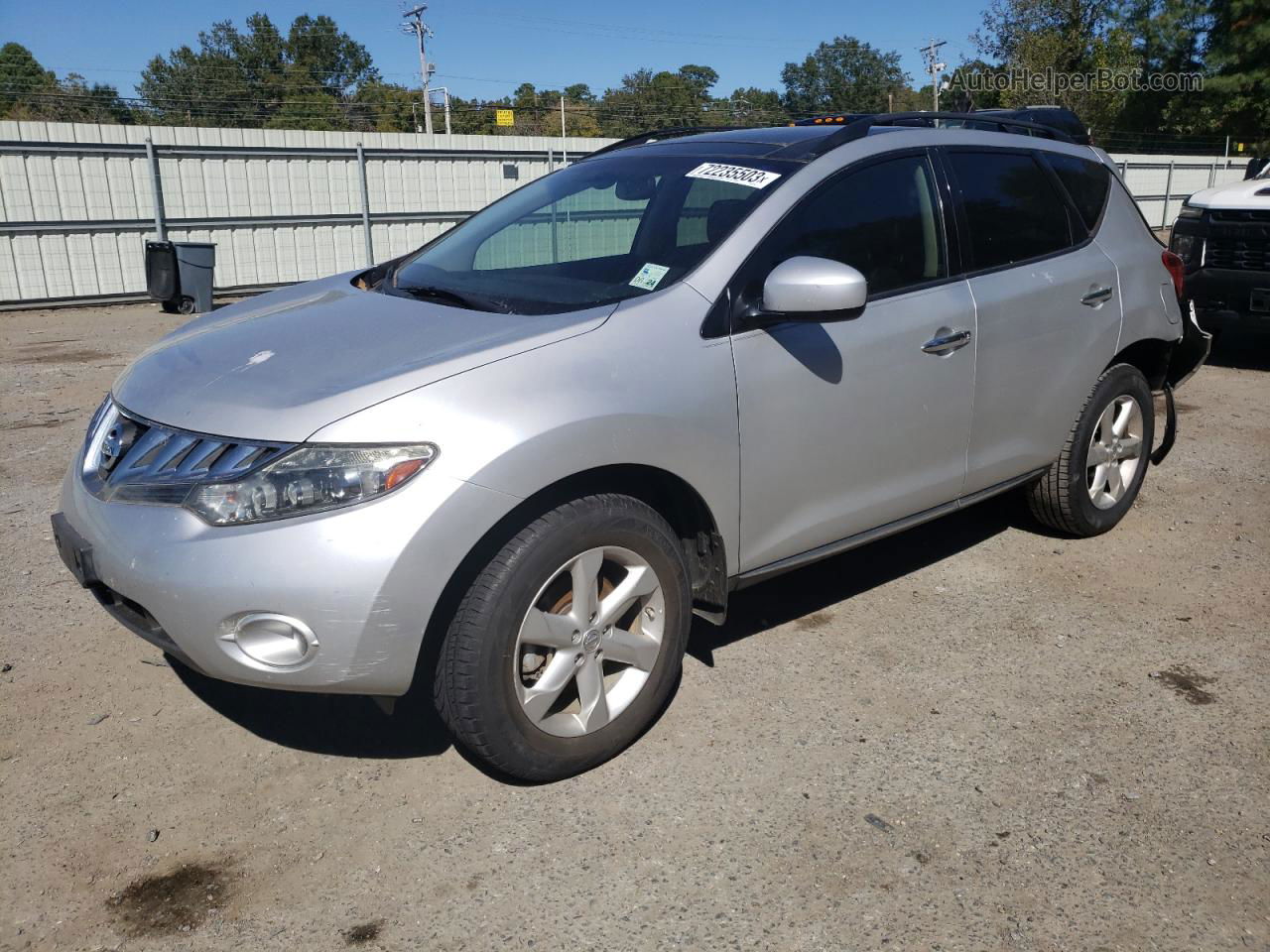 2010 Nissan Murano S Silver vin: JN8AZ1MU8AW020416