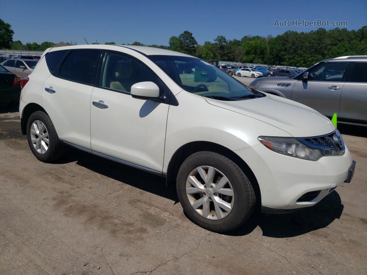 2011 Nissan Murano S White vin: JN8AZ1MU8BW056284