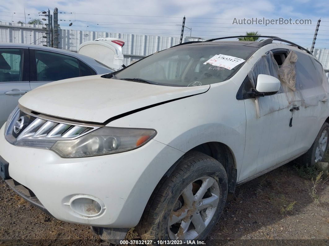 2010 Nissan Murano Sl White vin: JN8AZ1MU9AW006976