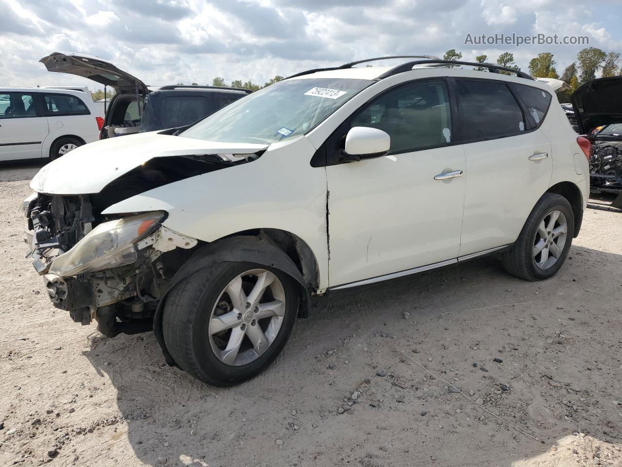 2010 Nissan Murano S White vin: JN8AZ1MU9AW009523