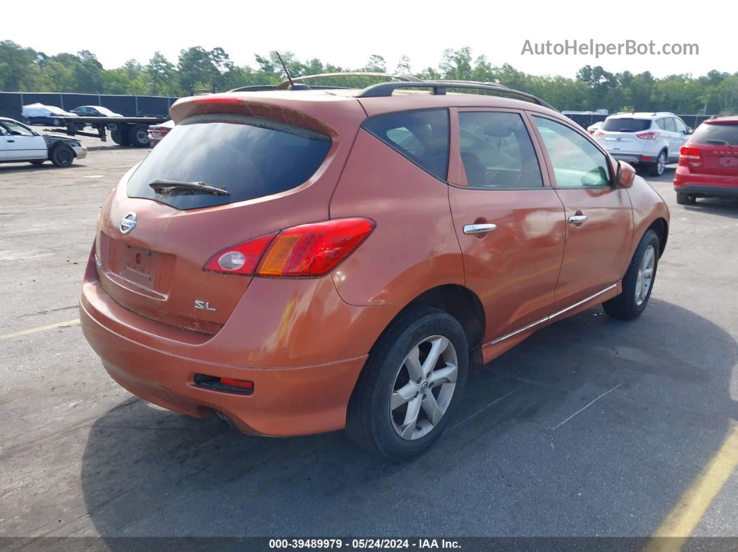 2010 Nissan Murano Sl Orange vin: JN8AZ1MUXAW004606