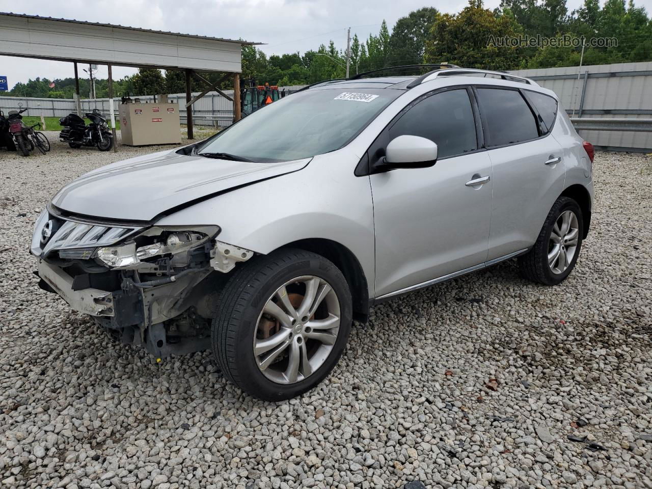 2010 Nissan Murano S Silver vin: JN8AZ1MUXAW006193