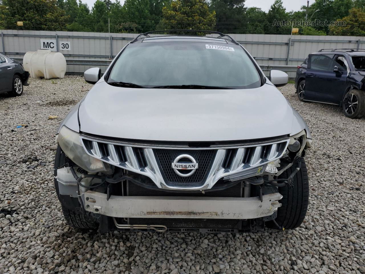 2010 Nissan Murano S Silver vin: JN8AZ1MUXAW006193