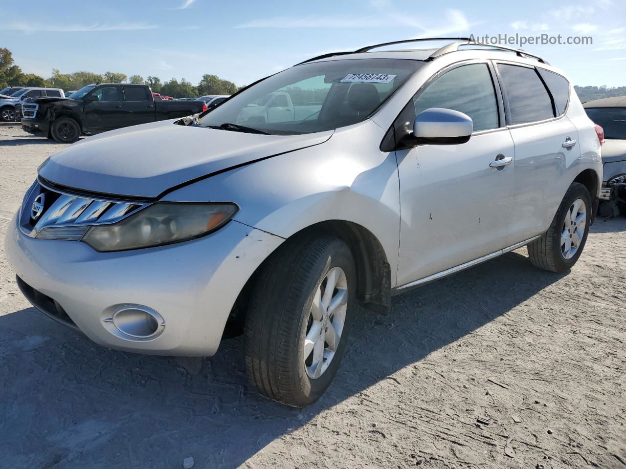 2010 Nissan Murano S Silver vin: JN8AZ1MUXAW008784