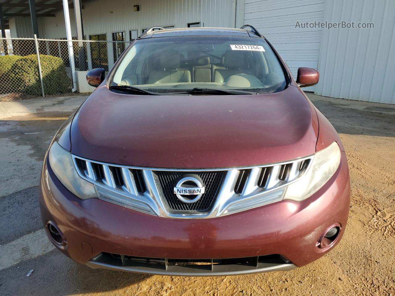 2010 Nissan Murano S Maroon vin: JN8AZ1MUXAW017369