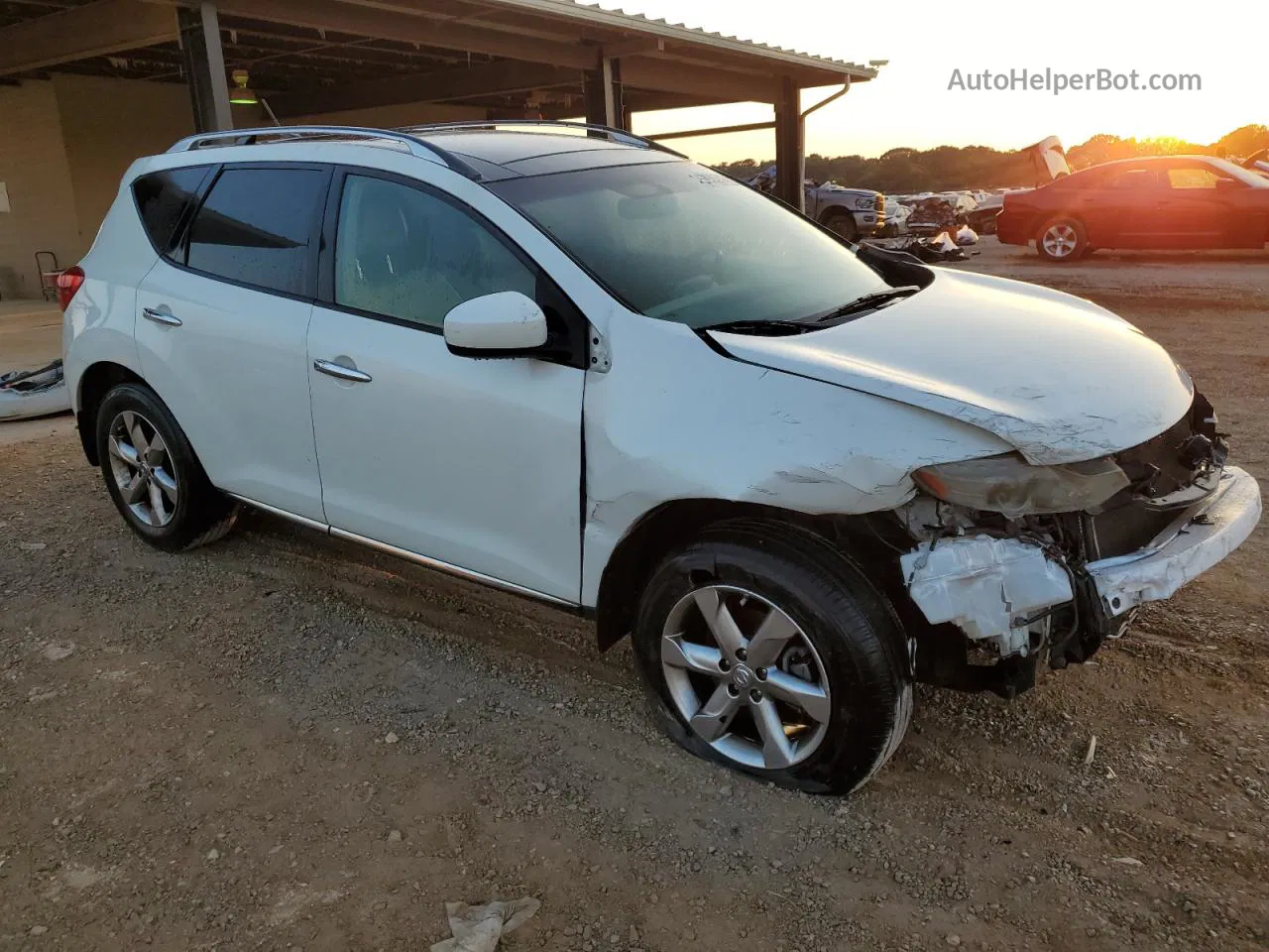 2010 Nissan Murano S White vin: JN8AZ1MUXAW021440