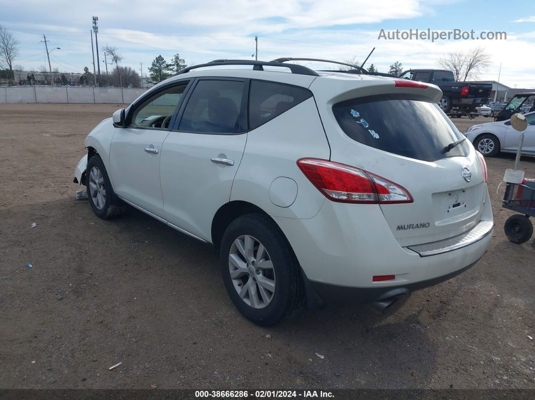 2011 Nissan Murano Sl White vin: JN8AZ1MUXBW064693