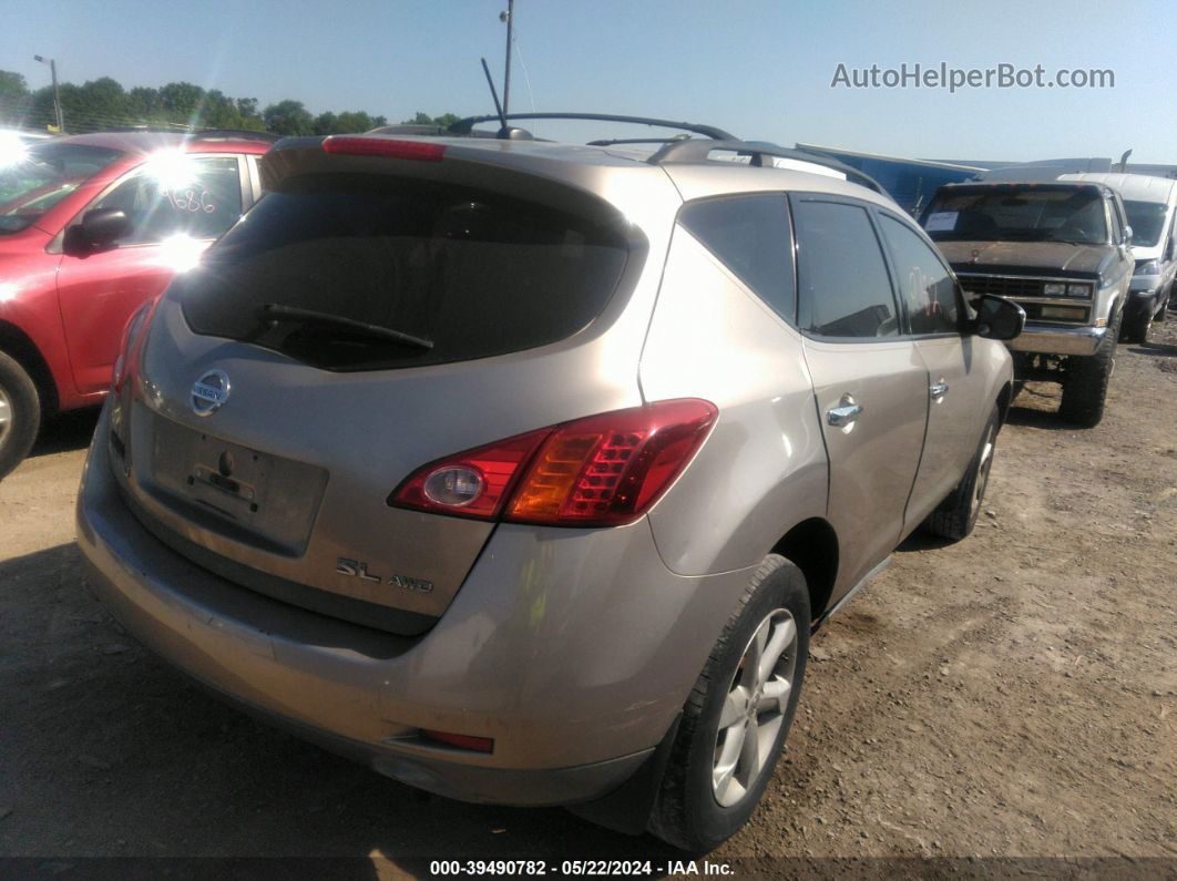 2010 Nissan Murano Sl Gold vin: JN8AZ1MW0AW101668