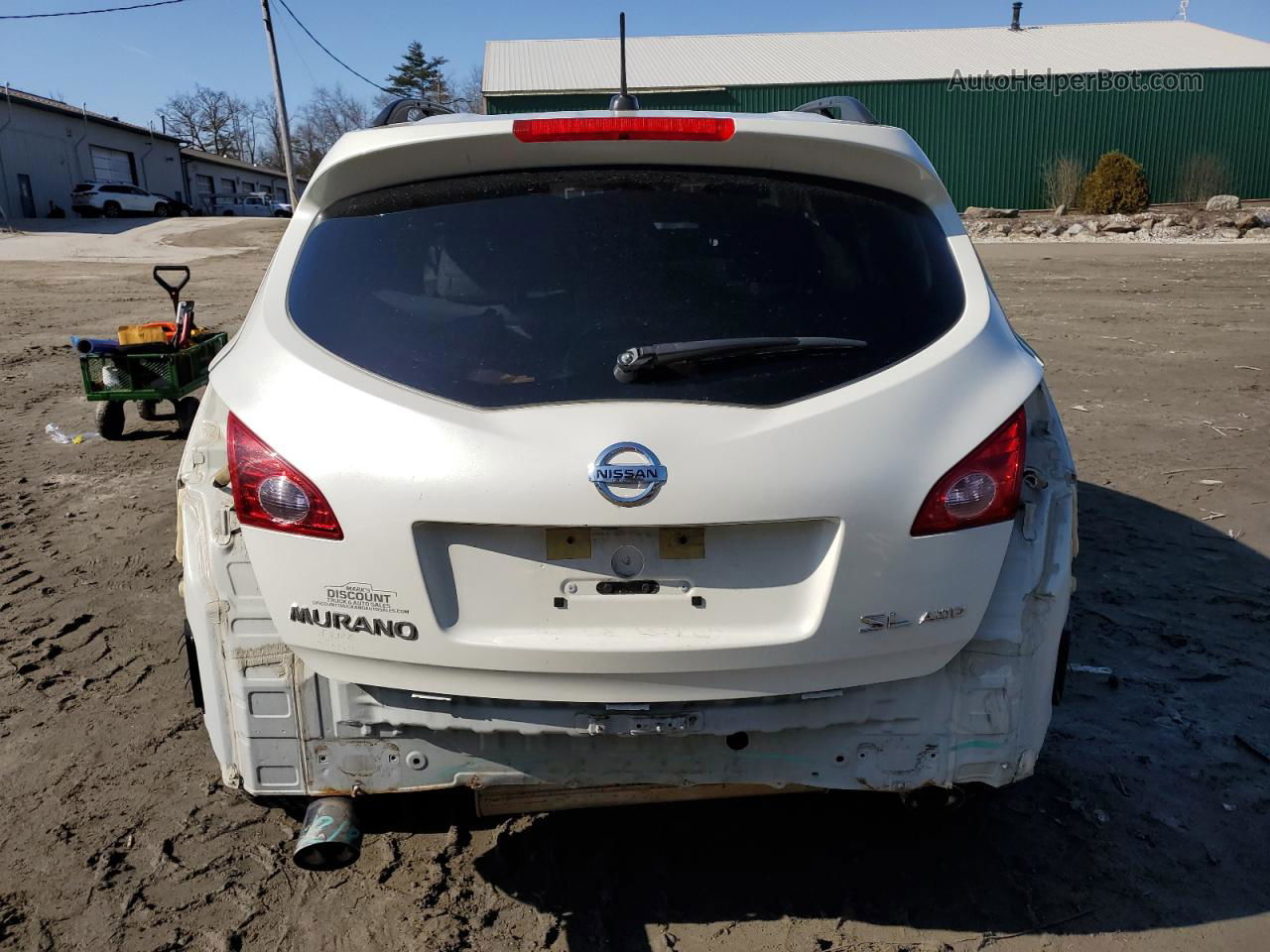 2010 Nissan Murano S White vin: JN8AZ1MW0AW110144