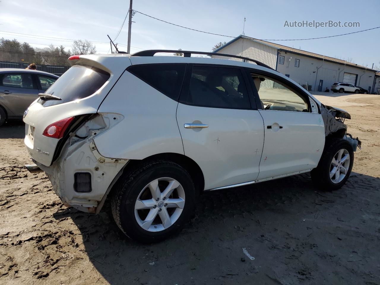 2010 Nissan Murano S White vin: JN8AZ1MW0AW110144