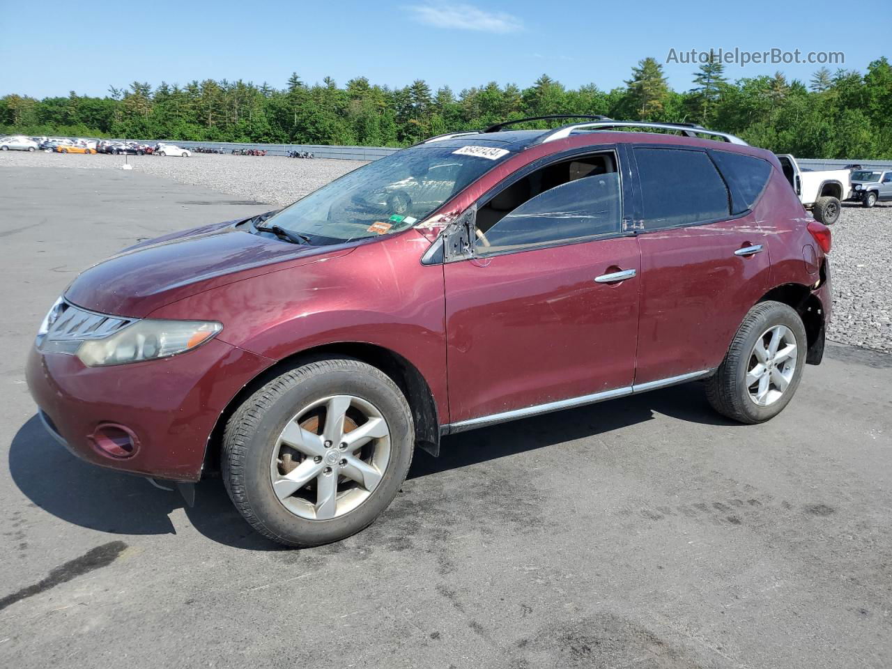 2010 Nissan Murano S Burgundy vin: JN8AZ1MW0AW140759