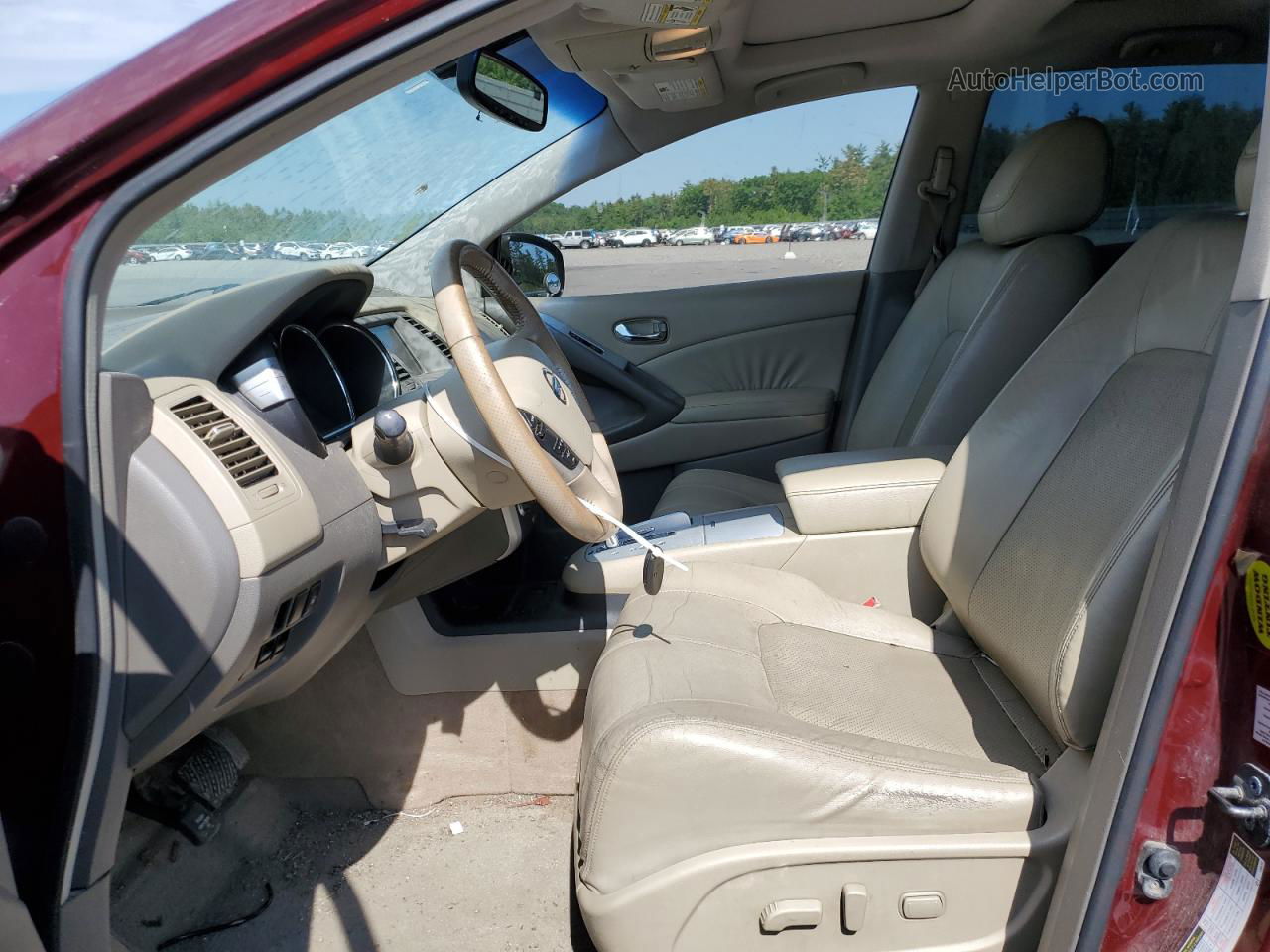2010 Nissan Murano S Burgundy vin: JN8AZ1MW0AW140759