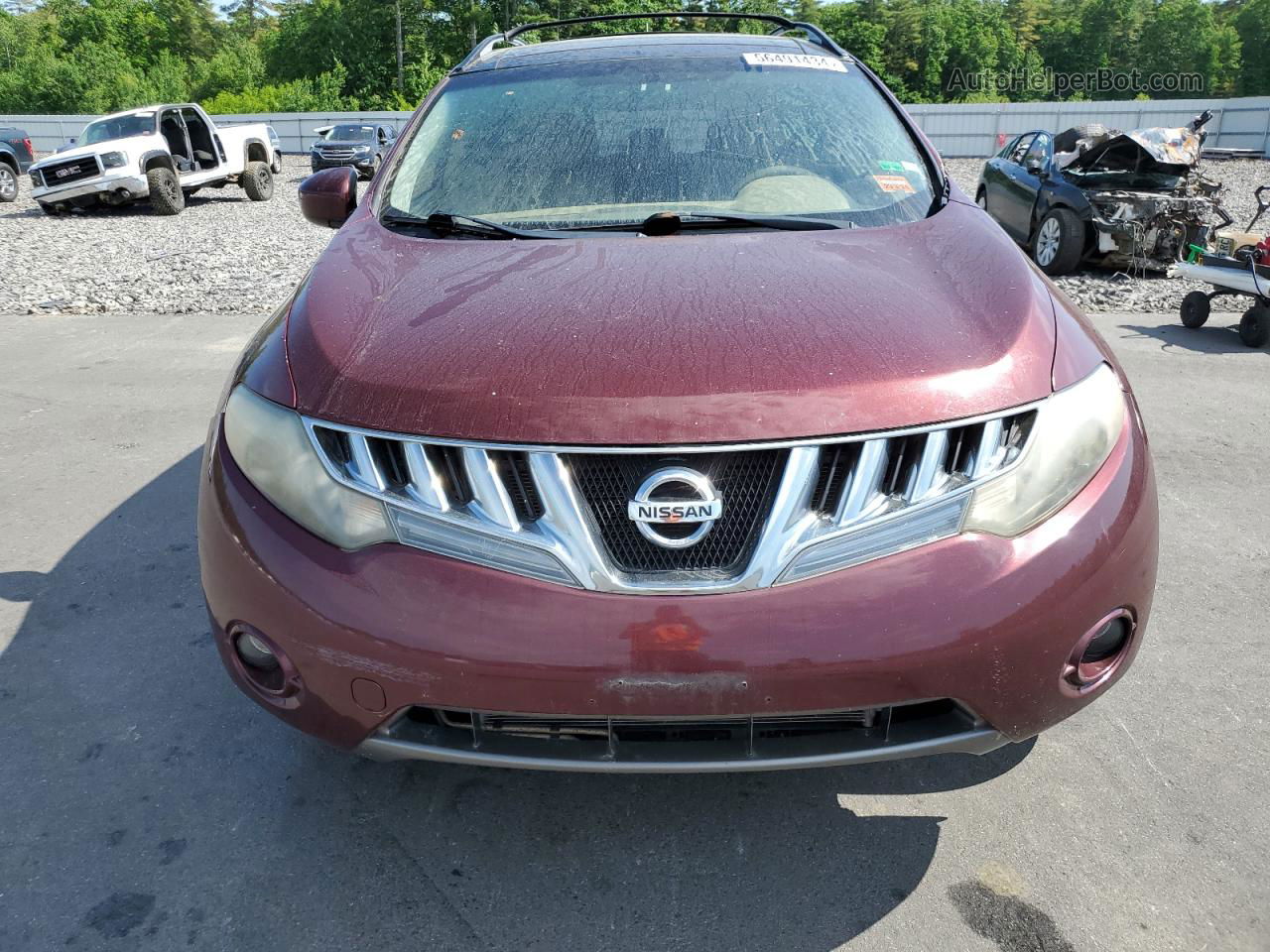 2010 Nissan Murano S Burgundy vin: JN8AZ1MW0AW140759