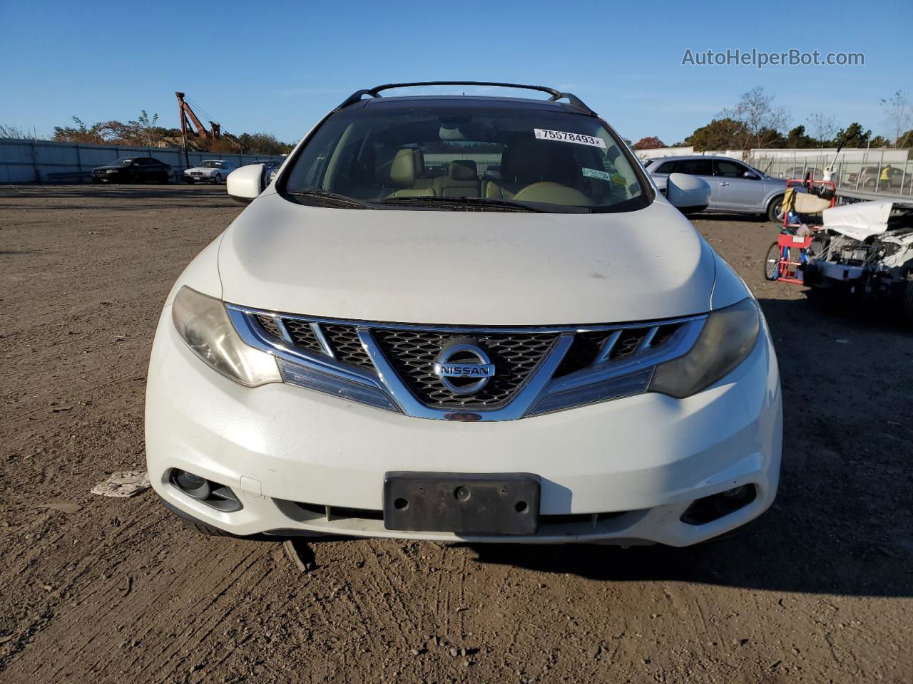 2011 Nissan Murano S White vin: JN8AZ1MW0BW174041