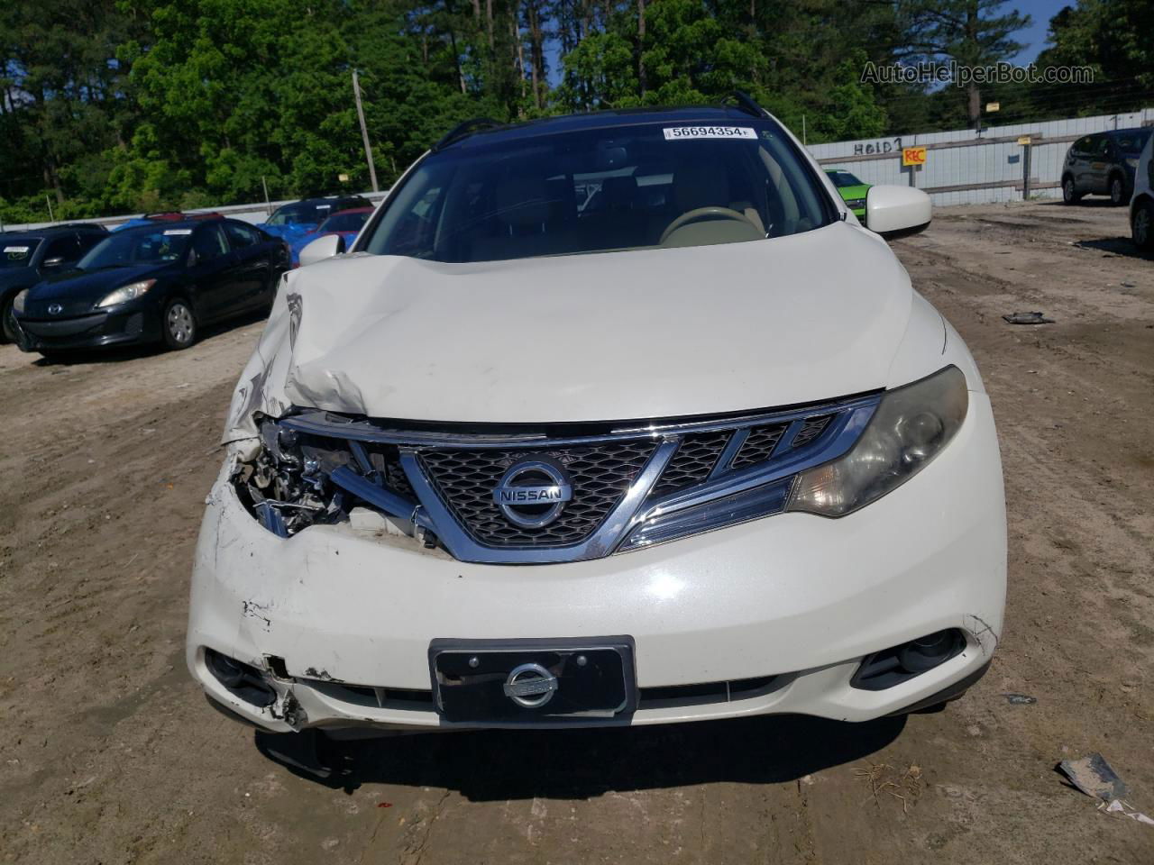 2011 Nissan Murano S White vin: JN8AZ1MW0BW182754