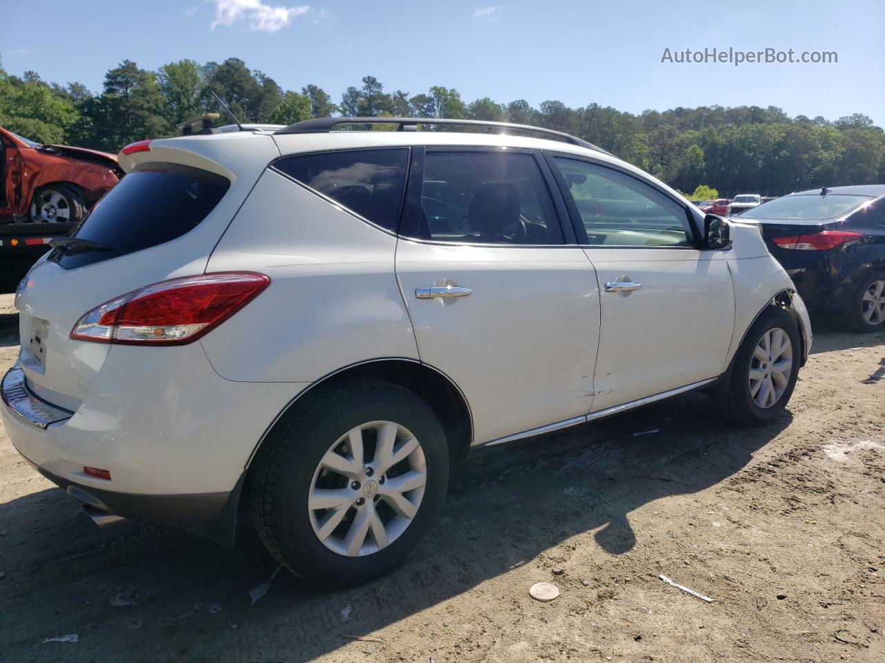 2011 Nissan Murano S White vin: JN8AZ1MW0BW182754