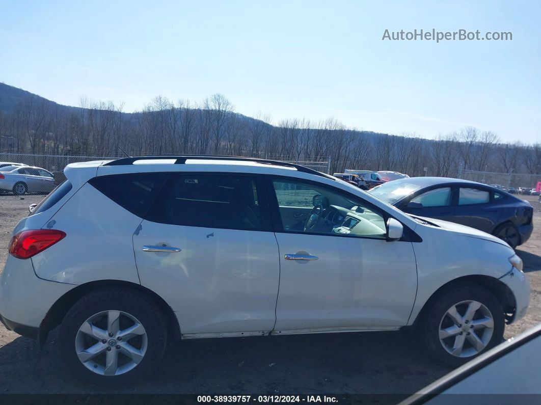 2010 Nissan Murano Sl White vin: JN8AZ1MW1AW100237