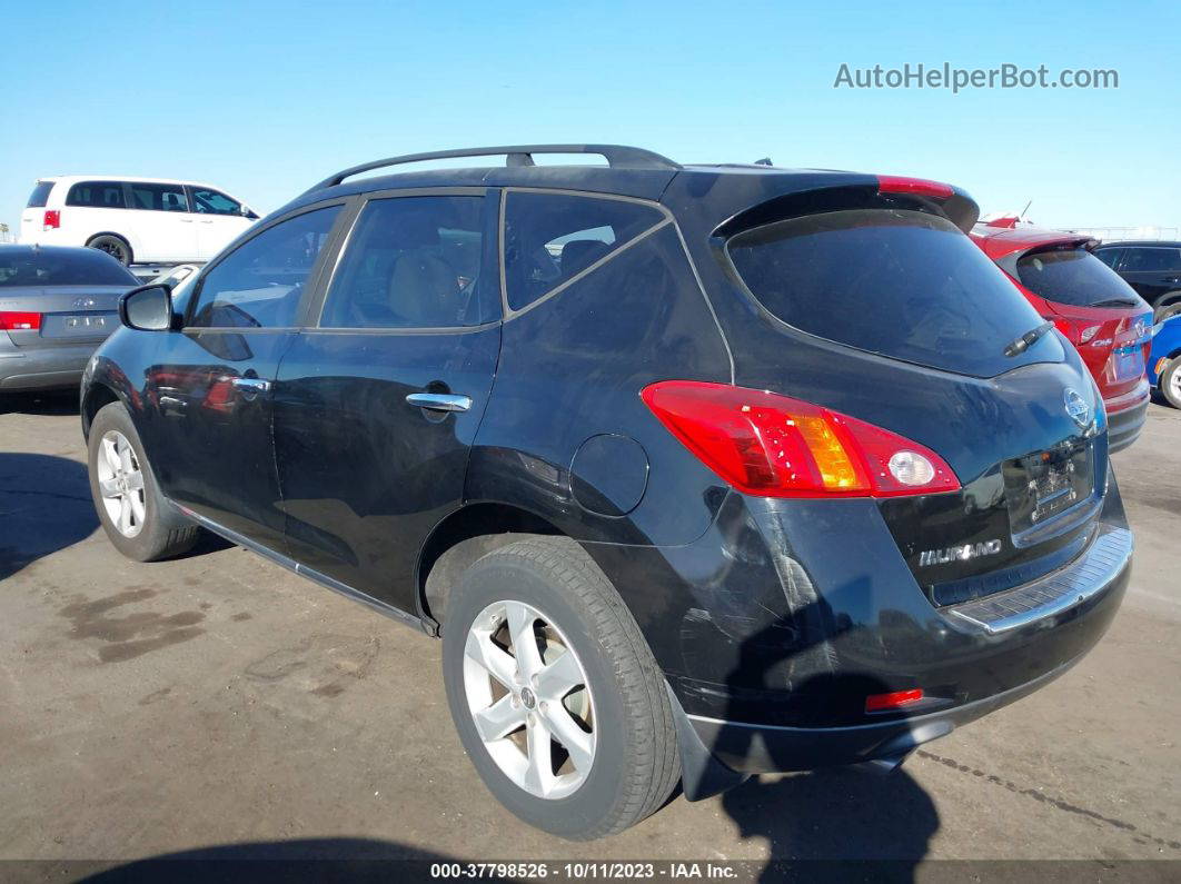 2010 Nissan Murano Sl Black vin: JN8AZ1MW1AW102019