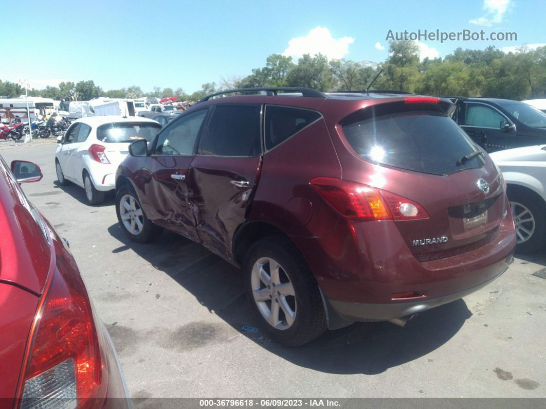 2010 Nissan Murano Sl Темно-бордовый vin: JN8AZ1MW1AW106930