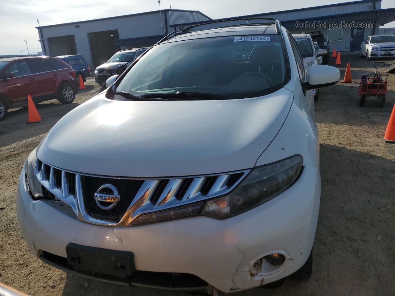 2010 Nissan Murano S White vin: JN8AZ1MW1AW109813