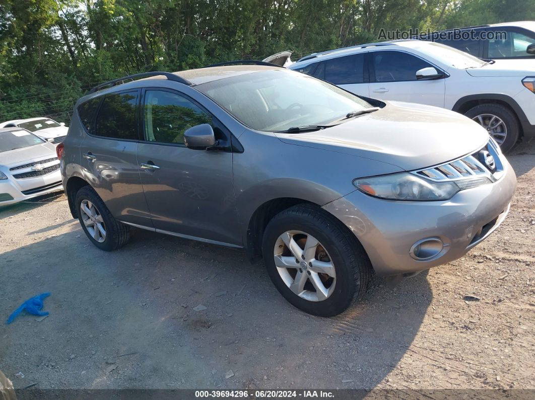2010 Nissan Murano Sl Gray vin: JN8AZ1MW1AW111108