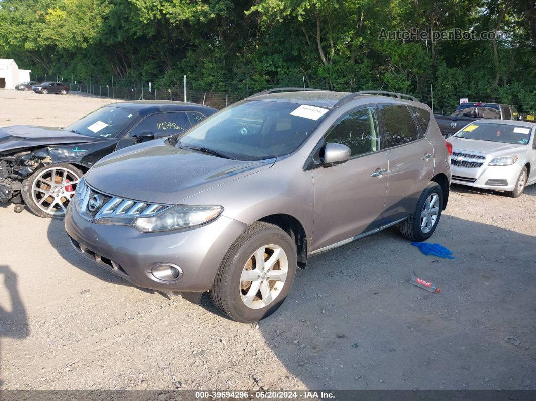 2010 Nissan Murano Sl Gray vin: JN8AZ1MW1AW111108