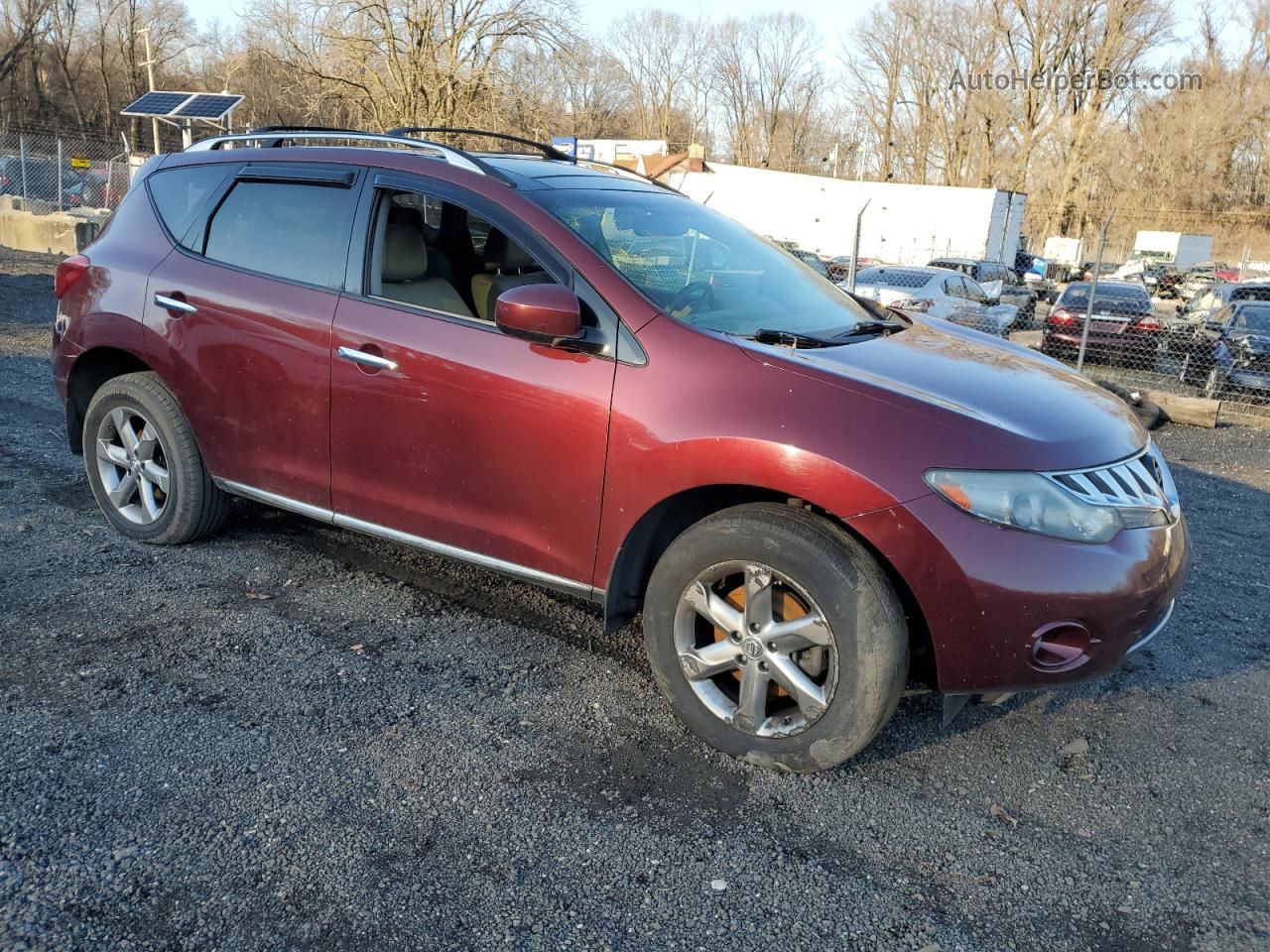 2010 Nissan Murano S Красный vin: JN8AZ1MW1AW123050