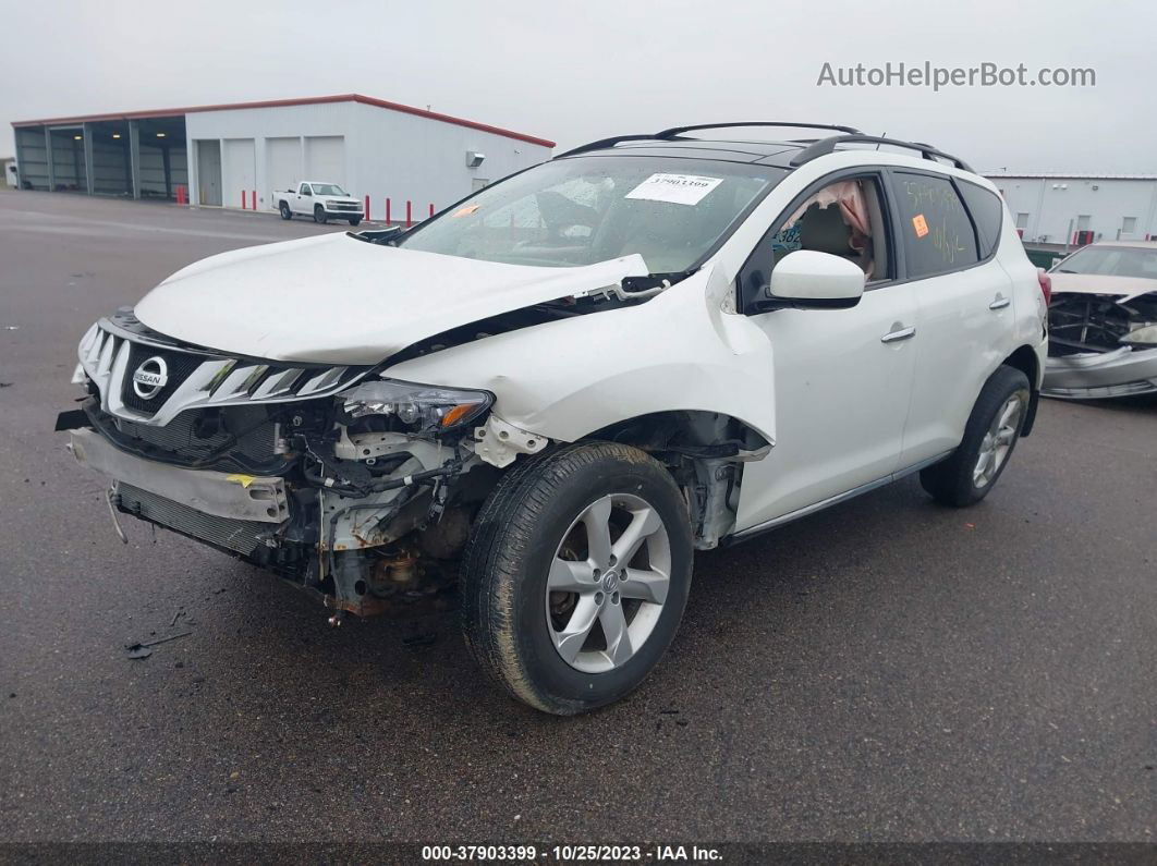 2010 Nissan Murano Sl White vin: JN8AZ1MW1AW125042