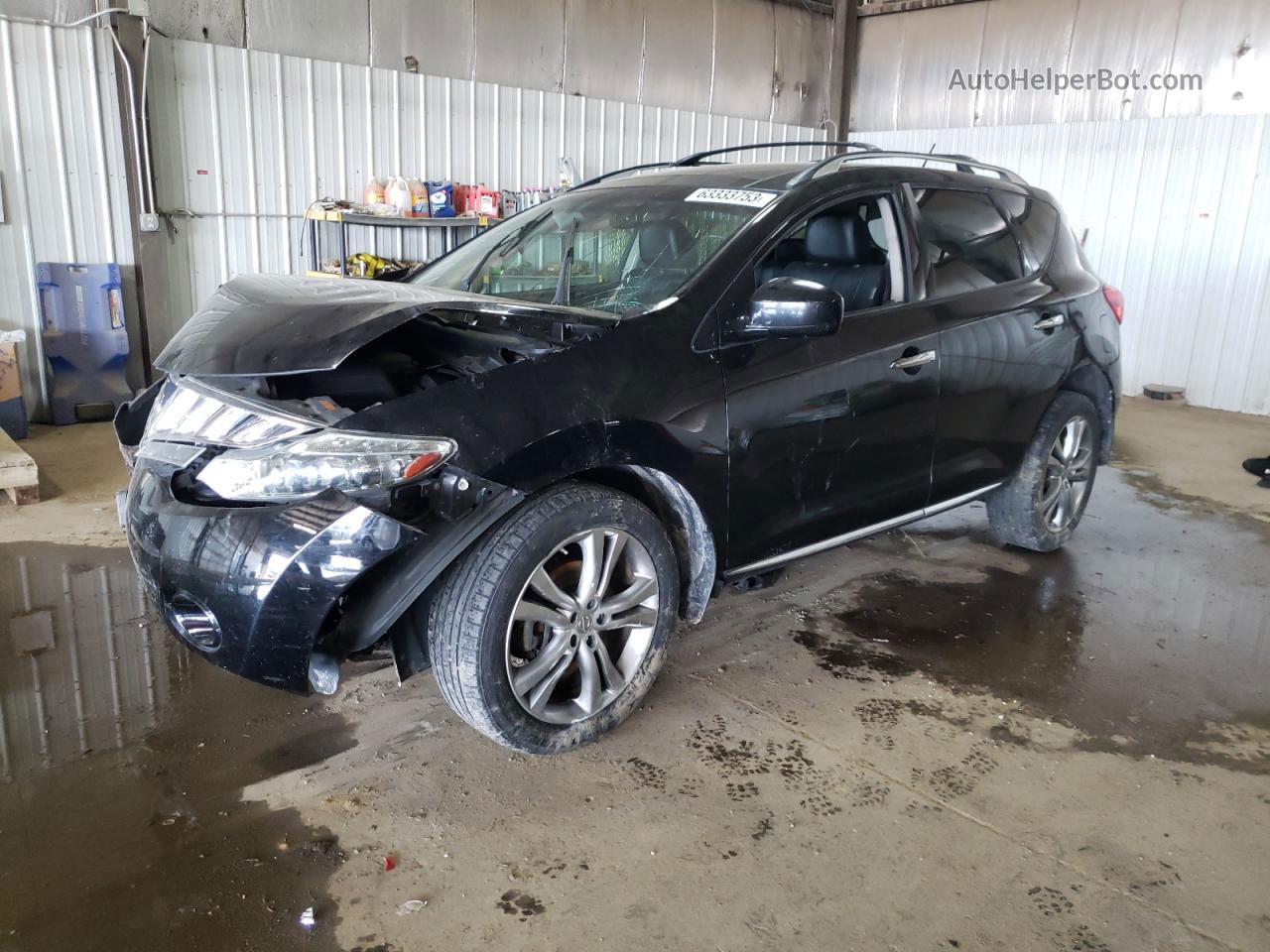 2010 Nissan Murano S Black vin: JN8AZ1MW2AW117404