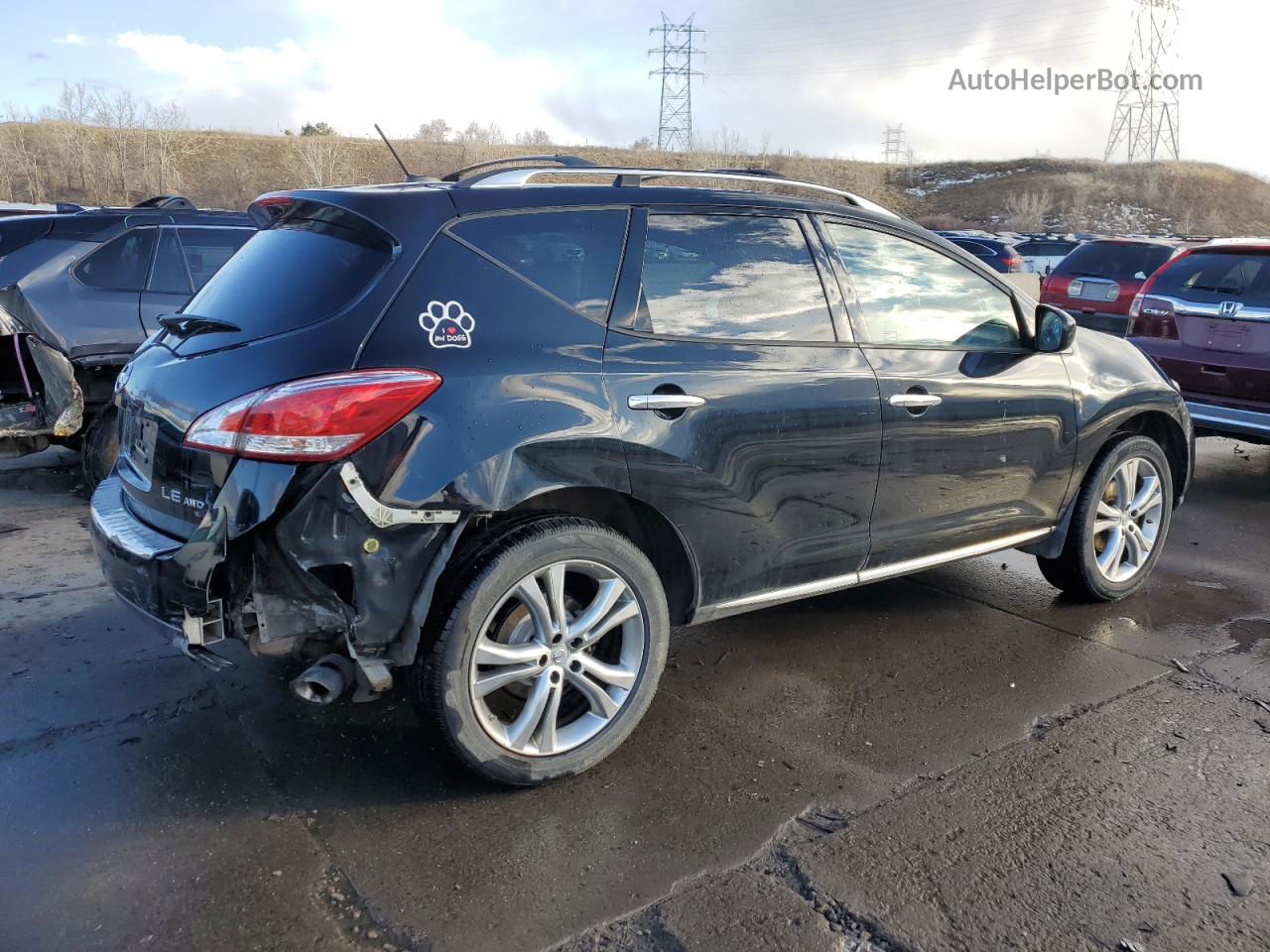 2011 Nissan Murano S Black vin: JN8AZ1MW2BW163008