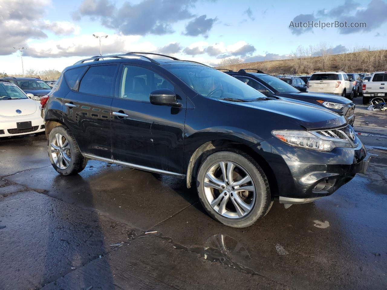 2011 Nissan Murano S Black vin: JN8AZ1MW2BW163008